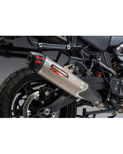 HD PAN AMERICA 21-22 YOSHIMURA RS-12 3/4 SLIP-ON TITANIUM EXHAUST, W/ TITANIUM MUFFLER