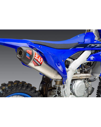 YZ450F 2023 YOSHIMURA RS-12 STAINLESS FULL EXHAUST, W/ ALUMINUM MUFFLER