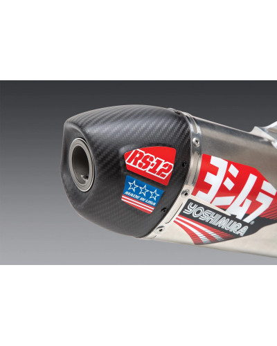 YZ450F 2023 YOSHIMURA RS-12 STAINLESS FULL EXHAUST, W/ ALUMINUM MUFFLER