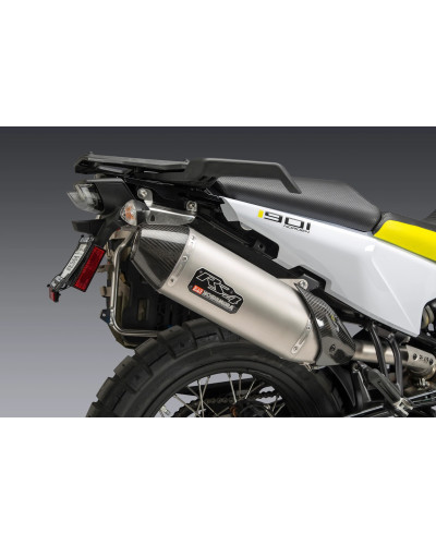 790/890 ADVENTURE 19-22 / NORDEN 901 YOSHIMURA RS-4 STAINLESS SLIP-ON EXHAUST, W/ STAINLESS MUFFLER