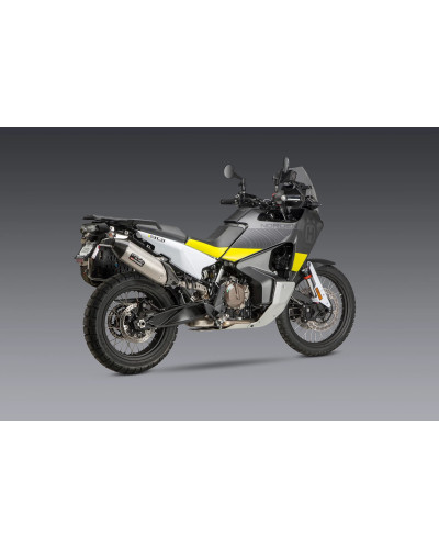 790/890 ADVENTURE 19-22 / NORDEN 901 YOSHIMURA RS-4 STAINLESS SLIP-ON EXHAUST, W/ STAINLESS MUFFLER