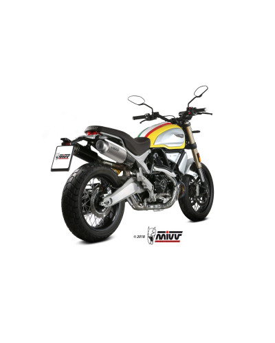 Slip-on Mivv GP PRO titanium for Ducati Scrambler 1100 2018-2020