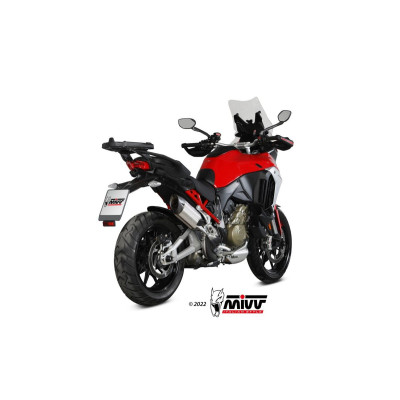 Slip-On Mivv SUONO titanium stainless steel exhaust for Ducati Multistrada V4 1100 / S 2021-2022