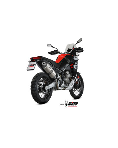 Mivv Speed ​​Edge titanium exhaust with carbon cup for APRILIA TUAREG 660 2022