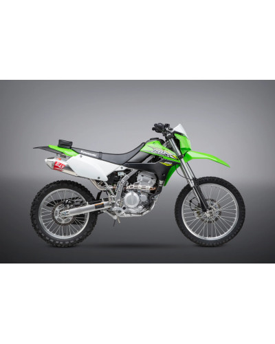 KLX250S/SF 09-20 / KLX300S/SM 21-23 YOSHIMURA RACE RS-2 STAINLESS SLIP-ON EXHAUST, W/ ALUMINUM MUFFLER