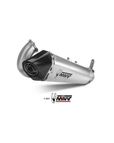 Slip-On Mivv Delta Race stainless steel exhaust for Ducati Panigale V2 2020 - 2023