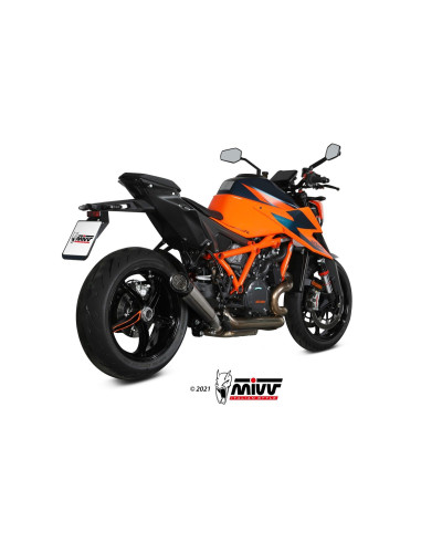 Slip-On Mivv X-M5 Euro5 titanium exhaust for KTM 1290 SUPERDUKE 2020 - 2023