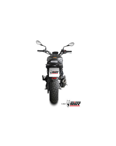 Scarico completo Mivv X-M1 BLACK inox nero Euro5 per Benelli Leoncino 800 2022-2023