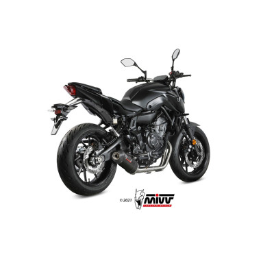 Full system Mivv Oval carbon Euro5 exhaust for Yamaha MT-07 / FZ-07 2021 - 2023