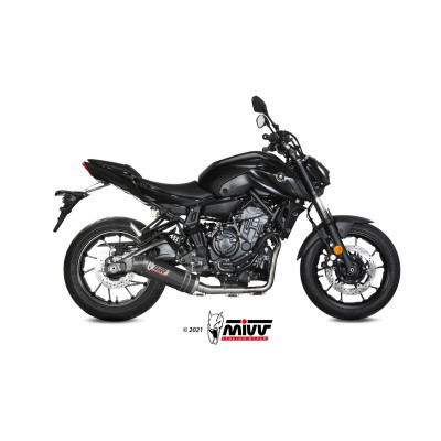 Full system Mivv Oval carbon Euro5 exhaust for Yamaha MT-07 / FZ-07 2021 - 2023