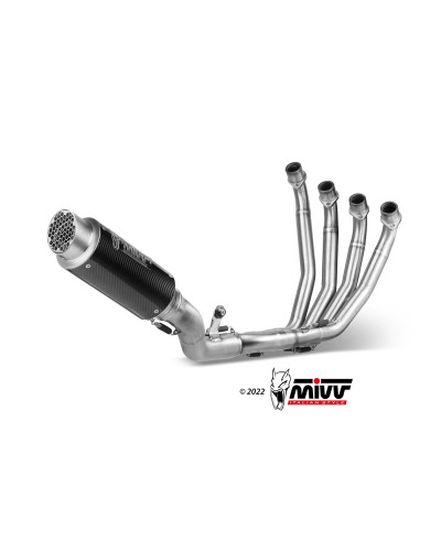 Scarico completo Mivv GP PRO carbonio Euro4/5 per Honda CB 650 R 2019-2023