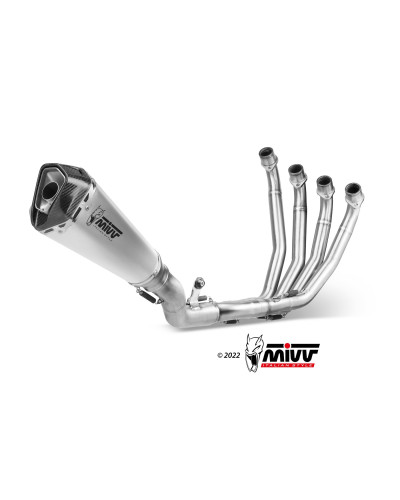 Scarico completo Mivv Delta Race Euro4/5 acciaio inox per Honda CB 650 R 2019 - 2023