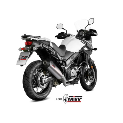 Scarico completo Mivv OVAL titanio Euro4/5 per Suzuki DL V-STROM 650 2017-2023