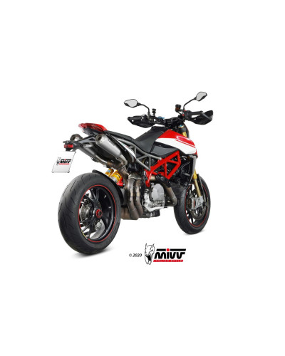 2 Slip-on Mivv X-M1 titanium Euro5 for Ducati Hypermotard 950 / SP / RVE 2021-2023