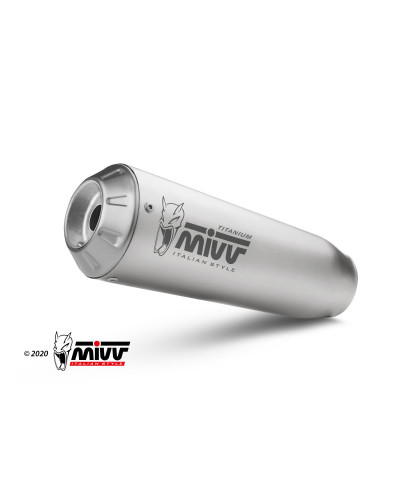 2 Slip-on Mivv X-M1 titanium Euro5 for Ducati Hypermotard 950 / SP / RVE 2021-2023