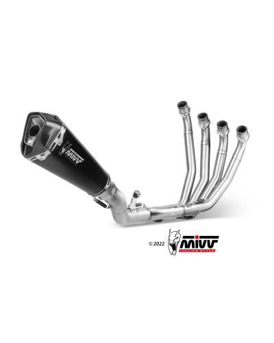 Scarico completo Mivv Delta Race Euro4/5 acciaio inox per Honda CB 650 R 2019 - 2023