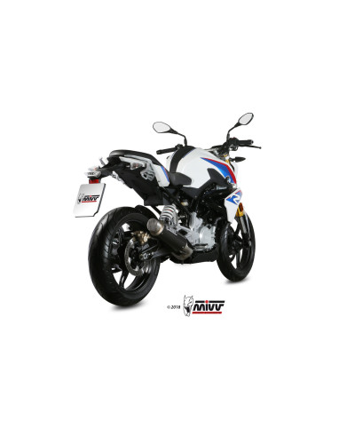 Full system Mivv GP PRO Euro4/5 Carbon exhaust for BMW G310 R 2018-2023