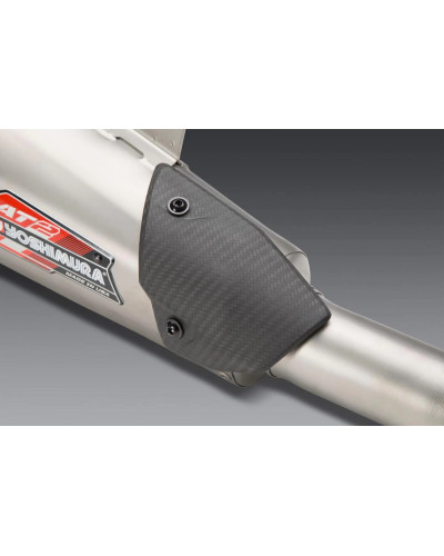 STREET TRIPLE 18-23 YOSHIMURA AT2 STAINLESS SLIP-ON EXHAUST, W/ STAINLESS MUFFLER