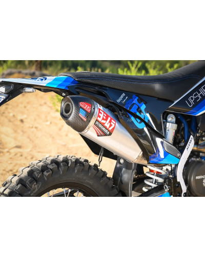 KTM 500 EXC-F 20-23 / HUSQVARNA FE 501S 20-23 YOSHIMURA RS-12 STAINLESS FULL EXHAUST, W/ ALUMINUM MUFFLER