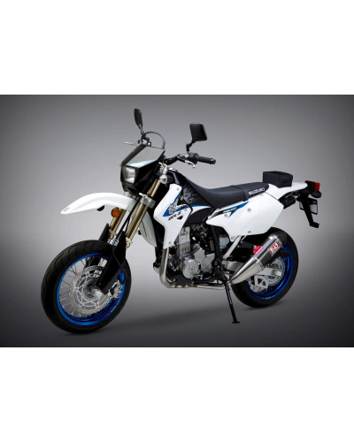 DR-Z400S/SM 00-23 YOSHIMURA RS-4 DUAL STAINLESS FULL EXHAUST, W/ CARBON FIBER MUFFLERS