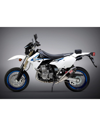 DR-Z400S/SM 00-23 YOSHIMURA RS-4 DUAL STAINLESS FULL EXHAUST, W/ CARBON FIBER MUFFLERS