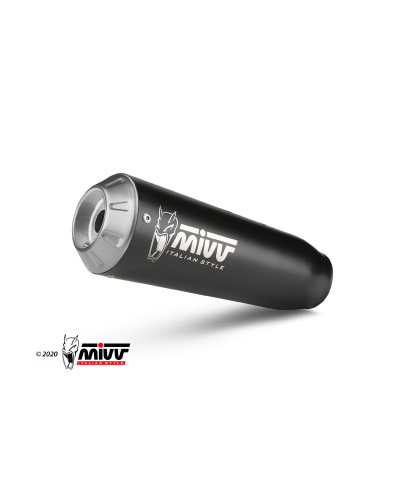 Scarico completo Mivv X-M1 BLACK inox nero Euro5 per Benelli Leoncino 800 Trail 2022-2023