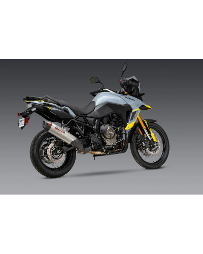 V-STROM 800 2023 YOSHIMURA RS-12 ADV STAINLESS SLIP-ON EXHAUST, W/ STAINLESS MUFFLER