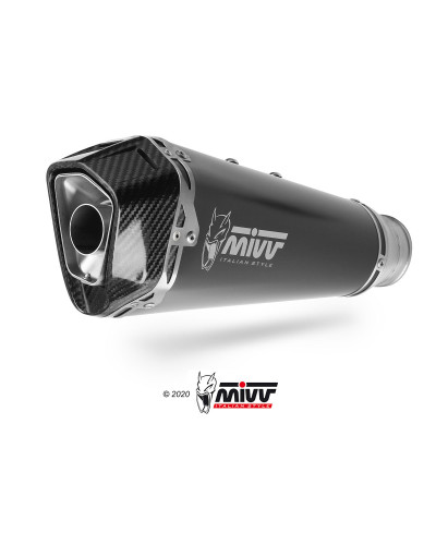 Scarico completo Mivv Delta Race Euro4/5 acciaio inox nero per BENELLI TRK 502 2017-2023