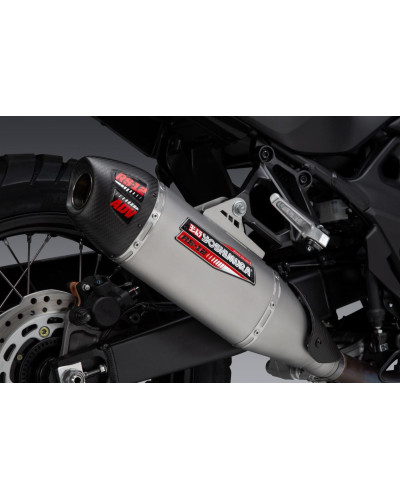 Honda XL 750 TRANSALP 23-24 YOSHIMURA RS-12 STAINLESS SLIP-ON EXHAUST, W/ STAINLESS MUFFLER