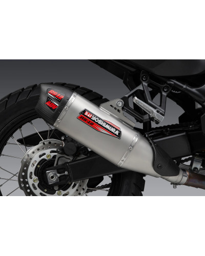 Honda XL 750 TRANSALP 23-24 YOSHIMURA RS-12 STAINLESS SLIP-ON EXHAUST, W/ STAINLESS MUFFLER