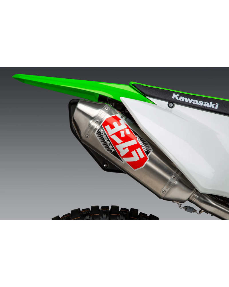 KLX300R 21-24 YOSHIMURA RS-2 STAINLESS SLIP-ON EXHAUST, W/ ALUMINUM MUFFLER