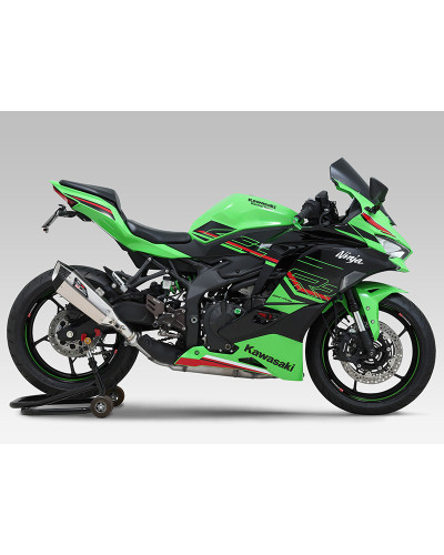 Terminale di scarico Yoshimura Hepta Force TSS street sport per Kawasaki Ninja ZX-4R SE / RR 2023 e ZX-25R 2023