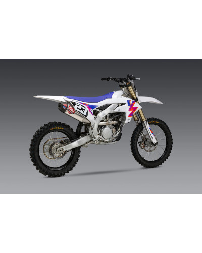 YZ250F 2024 YOSHIMURA RS-12 STAINLESS FULL EXHAUST, W/ ALUMINUM MUFFLER