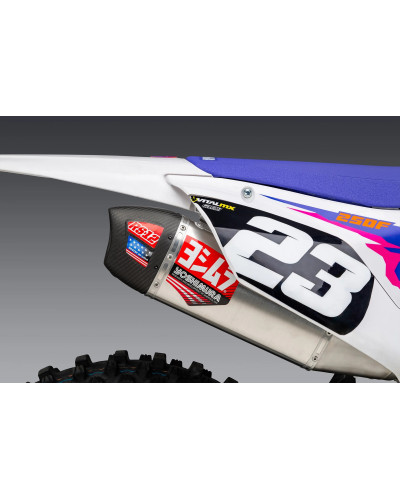 YZ250F 2024 YOSHIMURA RS-12 STAINLESS FULL EXHAUST, W/ ALUMINUM MUFFLER