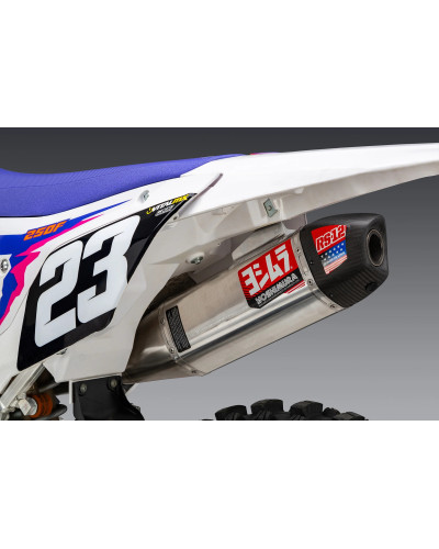 YZ250F 2024 YOSHIMURA RS-12 STAINLESS FULL EXHAUST, W/ ALUMINUM MUFFLER