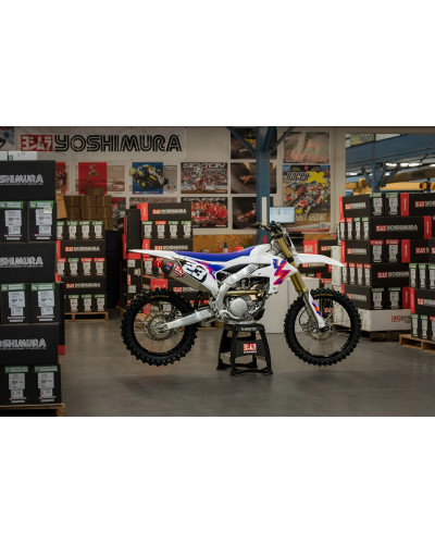 YZ250F 2024 YOSHIMURA RS-12 STAINLESS FULL EXHAUST, W/ ALUMINUM MUFFLER