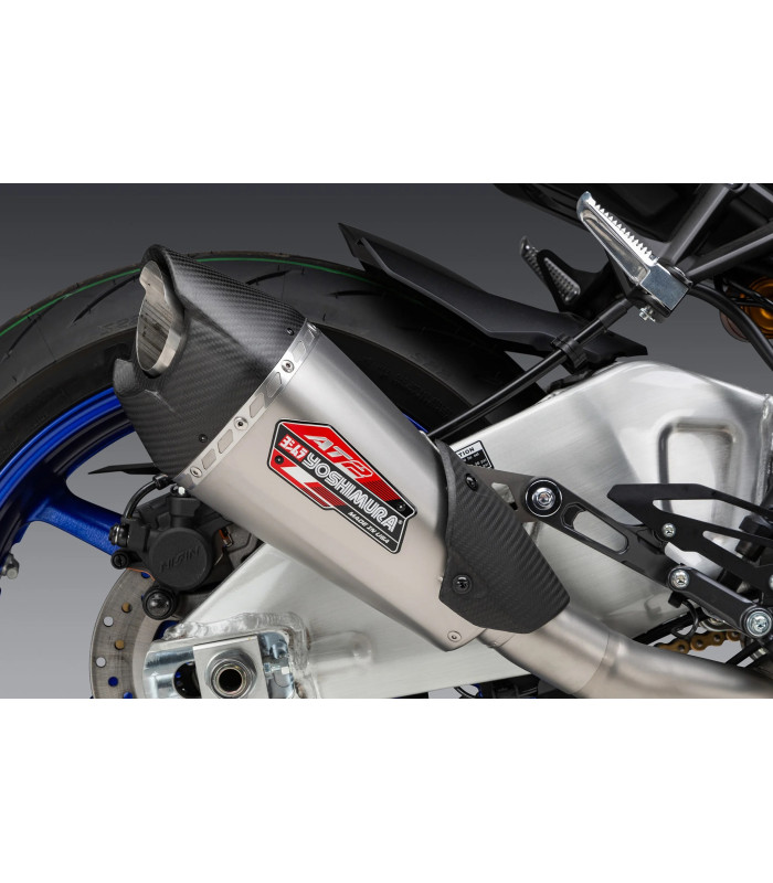 MT-10 22-23 YOSHIMURA RACE AT2 STAINLESS 3/4 EXHAUST, W/ STAINLESS 