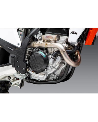 KTM 250/350SX-F / HUSQVARNA FC250/350 23-24 YOSHIMURA RS-12 TITANIUM FULL EXHAUST, W/ TITANIUM MUFFLER