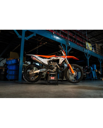 KTM 250/350SX-F / HUSQVARNA FC250/350 23-24 YOSHIMURA RS-12 TITANIUM FULL EXHAUST, W/ TITANIUM MUFFLER