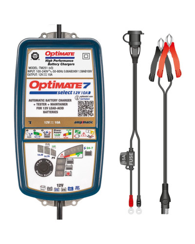 Caricabatterie TecMate Optimate 7 Select Gold series