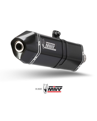 Terminale Mivv SPEED EDGE inox nero per KTM 1290 Super Adventure R / S / T 2021-2024