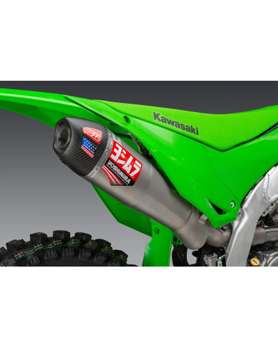 KX450F 2024 YOSHIMURA RS-12 STAINLESS FULL EXHAUST, W/ ALUMINUM MUFFLER