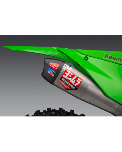 KX450F 2024 YOSHIMURA RS-12 STAINLESS FULL EXHAUST, W/ ALUMINUM MUFFLER