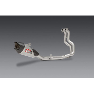 GSX-8S/R 23-24 YOSHIMURA RACE AT2 STAINLESS FULL EXHAUST, W/ STAINLESS MUFFLER