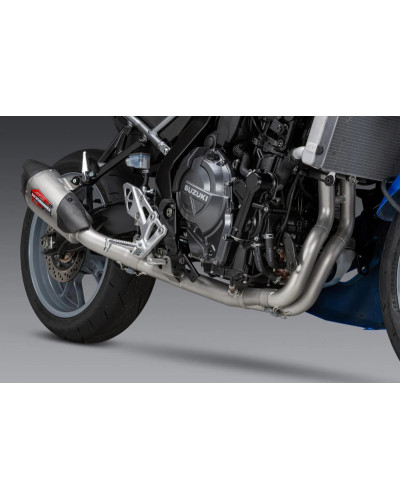 GSX-8S/R 23-24 YOSHIMURA RACE AT2 STAINLESS FULL EXHAUST, W/ STAINLESS MUFFLER