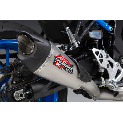 GSX-8S/R 23-24 YOSHIMURA RACE AT2 STAINLESS FULL EXHAUST, W/ STAINLESS MUFFLER