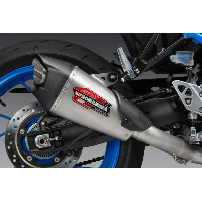 GSX-8S/R 23-24 YOSHIMURA RACE AT2 STAINLESS FULL EXHAUST, W/ STAINLESS MUFFLER