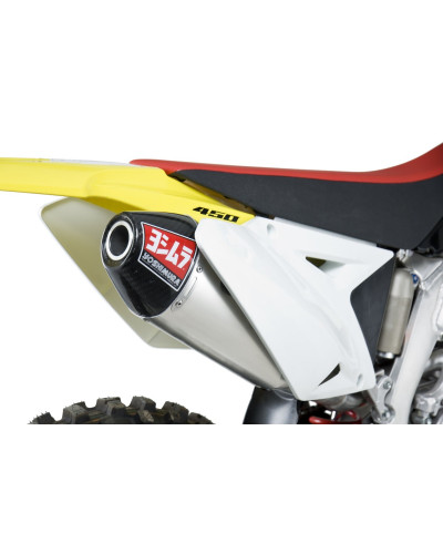 Scarico completo Yoshimura RS2 acciaio/alluminio con fondello in acciaio per RMZ250