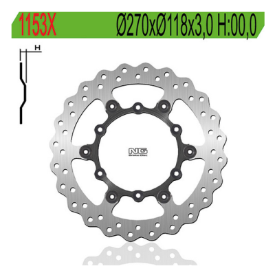 NG Brakes - Disco freno flottante anteriore Ø270 (1153X)