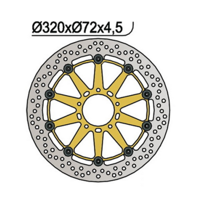 NG Brakes - Disco freno flottante anteriore Ducati Ø320 (1051)